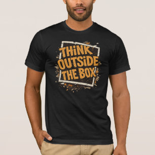 Camiseta Motivacional Pense Fora da Caixa 