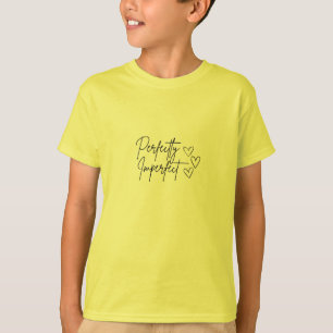 Camiseta Motivacional Perfeita com Tipografia Negr
