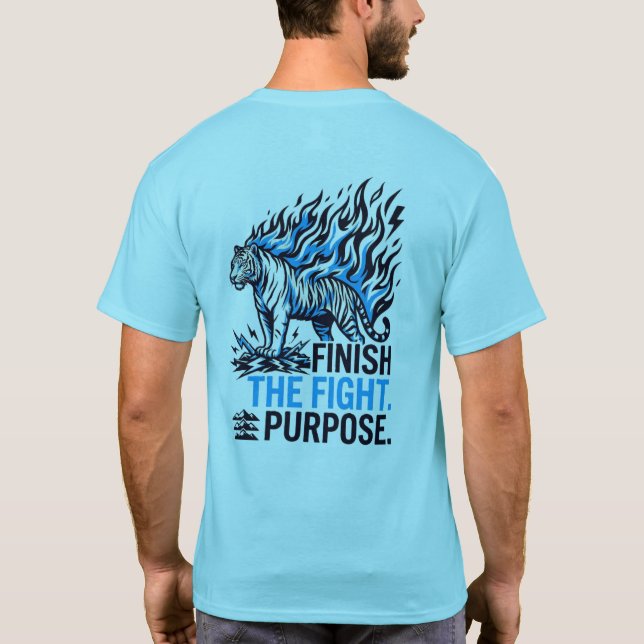 Camiseta Motivacional Poder do Tigre – Nunca Desis (Verso)
