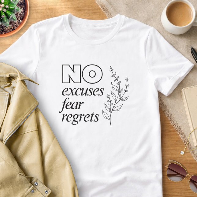 Camiseta Motivacional Sem Desculpas (Criador carregado)