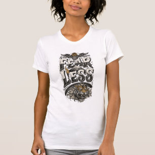 Camiseta Motivacional Tigre Selvagem Sem Medo para