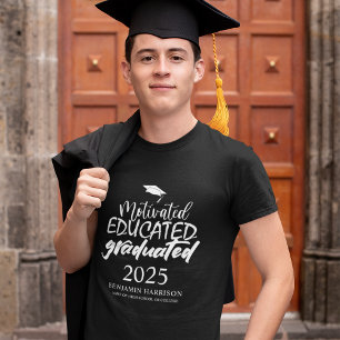 Camiseta Motivado Formado Graduado   Graduação