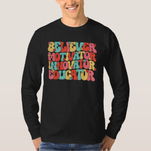 Camiseta Motivador Crente Inovador Educador Escola Ensina