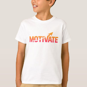 Camiseta Motivar brilho - Design de gradiente dinâmico