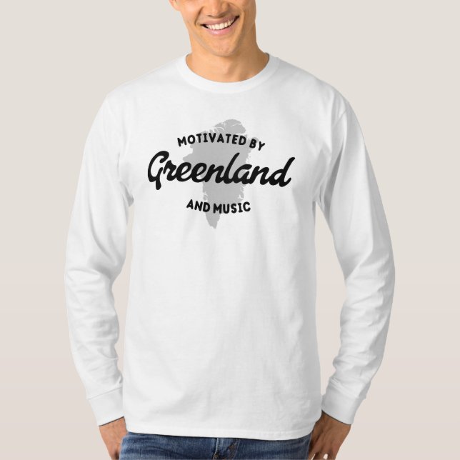 Camiseta Motivated By Greenland And Music (Frente)