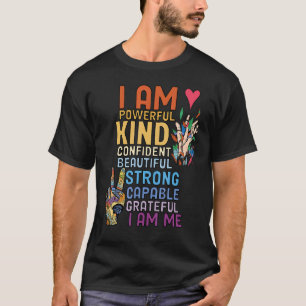 Camiseta Motivational Cote Positivo Dizendo Slogan de Vida