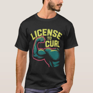 Camiseta Motivational Funny Gym Humor Biceps ganha Licença