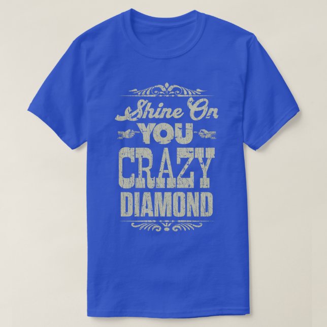 Camiseta Motivational Shine On You Crazy Diamond 1975 (Frente do Design)
