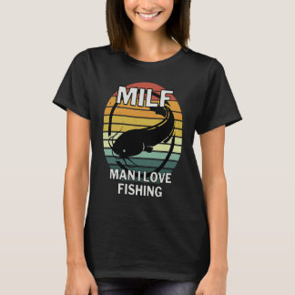 Camiseta motivo anjo bagre pescador e pescadores com MI