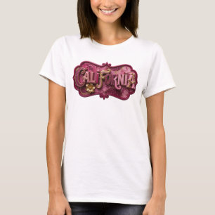 Camiseta Motivo Artístico CALIFÓRNIA Dourado Crisp