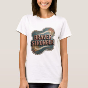 Camiseta Motivo Artístico Classic Gold BRAVER STRONGER