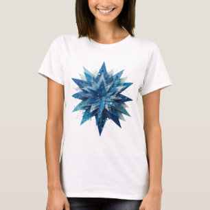 Camiseta Motivo Artístico Classic Silver BLUE STAR