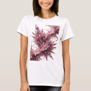 Camiseta Motivo Artístico CRYSTAL FUSION Rosa Jovial