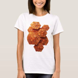 Camiseta Motivo Artístico de ARTE ABSTRATA Laranja Atraente