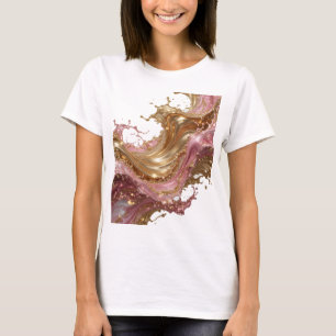 Camiseta Motivo Artístico de ARTE ABSTRATA Ouro Afiado