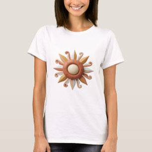 Camiseta Motivo Artístico de ARTE ABSTRATO Laranja Chic