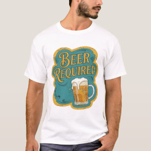 Camiseta Motivo Artístico de CERVEJA MODERNA Obrigatória
