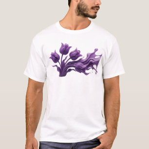 Camiseta Motivo Artístico de FLOR ABSTRATA Chic