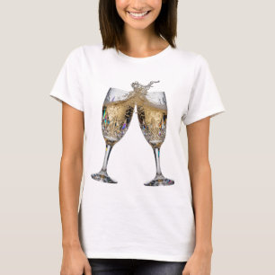 Camiseta Motivo Artístico de TOSTE DE CHAMPANHE Prata Ousad