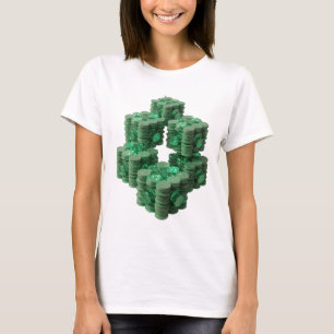 Camiseta Motivo Artístico Edgy Green GREEN COINS