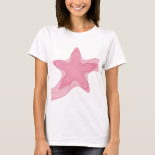 Camiseta Motivo Artístico Edgy Pink PINK STAR
