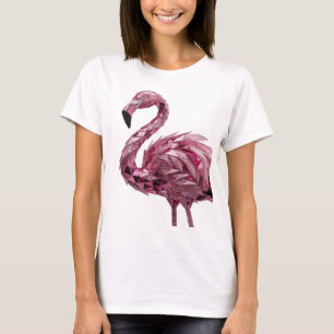 Camiseta Motivo Artístico FLAMINGO Rosa Edgy