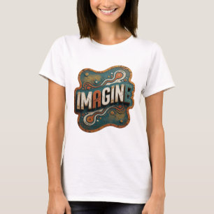 Camiseta Motivo Artístico Laranja Clássico IMAGINE