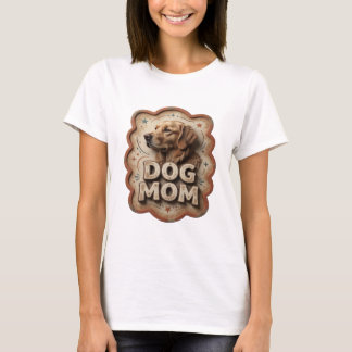 Camiseta Motivo Artístico Laranja Divertido de MÃE DE CÃO