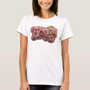 Camiseta Motivo Artístico Moderno da FLÓRIDA Vermelha