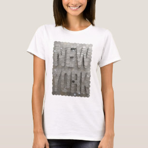 Camiseta Motivo Artístico Prata NEW YORK Motivo Artístico
