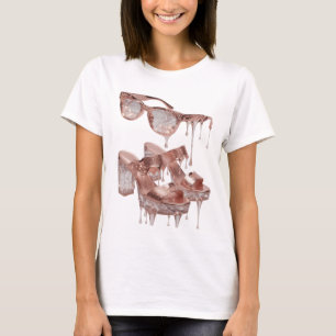Camiseta Motivo Artístico ROSE GOLD GLAMOUR Prata Limpa