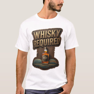 Camiseta Motivo Artístico Sharp Gold WHISKY NECESSÁRIO