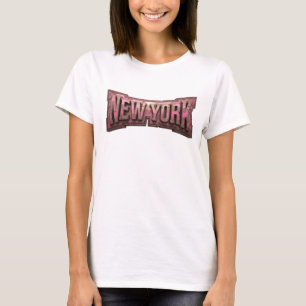 Camiseta Motivo Artístico Snappy Vermelho NOVA YORK