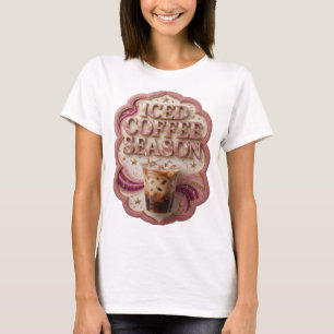 Camiseta Motivo Artístico TEMPORADA DE CAFÉ COM GELO Artíst