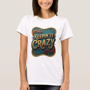 Camiseta Motivo Artístico Witty Gold MANTENDO-O LOCO