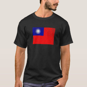 Camiseta Motivo De Afastamento Da Bandeira De Taiwan Eu Ado