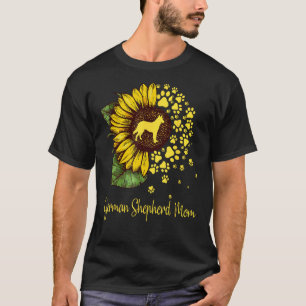 Camiseta Motivo de Amante de Cachorro Mãe Pastor Alemão Gir