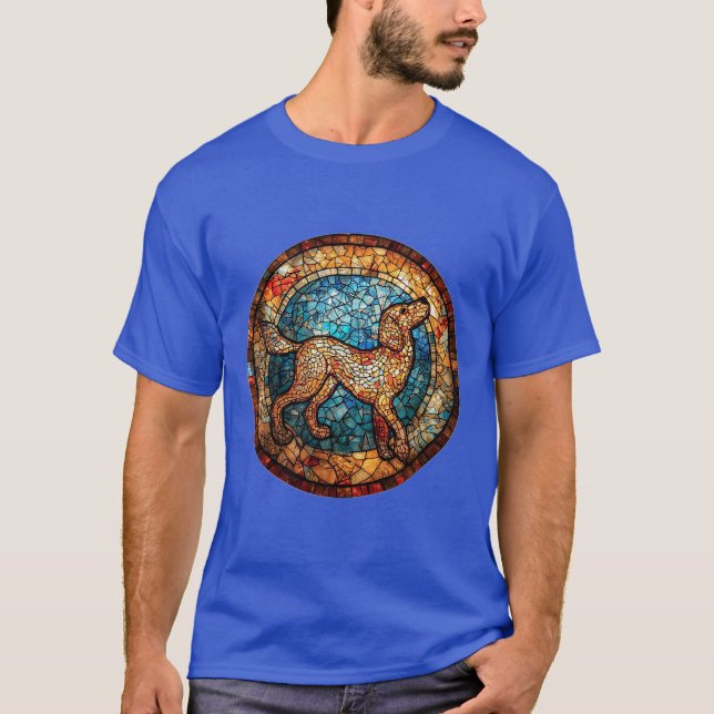 Camiseta Motivo de Cachorro com Cores Vibrantes (Frente)