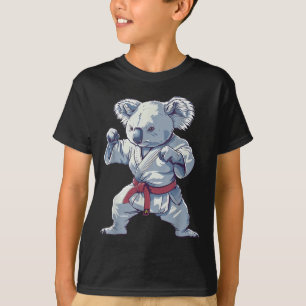Camiseta Motivo de Coala de Caratê Taekwondo Jiu-Jitsu MMA