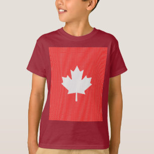 Camiseta Motivo de confecção de malhas da folha de bordo