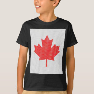 Camiseta Motivo de confecção de malhas da folha de bordo