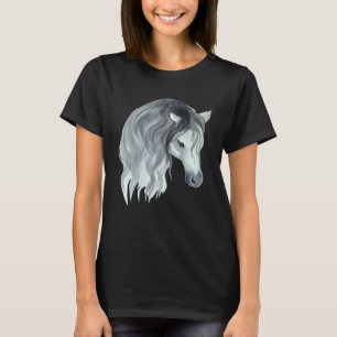 Camiseta Motivo de égua de cavalo fofo  Estábulo de cavalo 