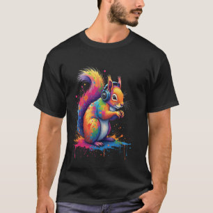 Camiseta Motivo de esquilo criativo