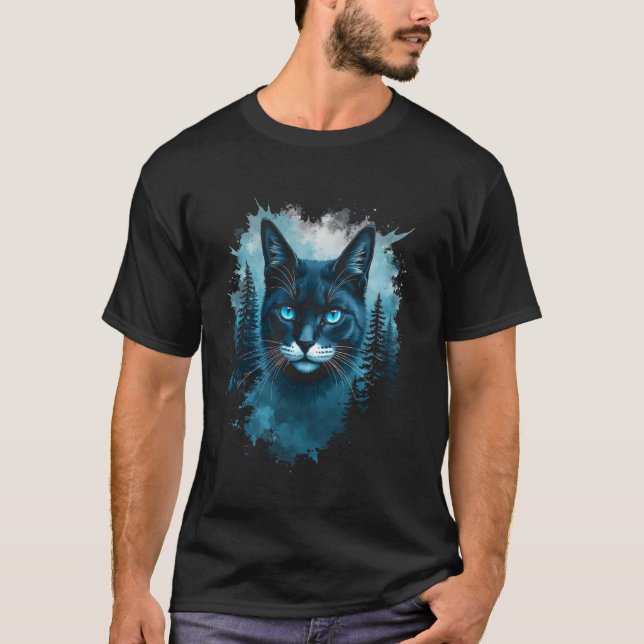 Camiseta motivo de gato (Frente)