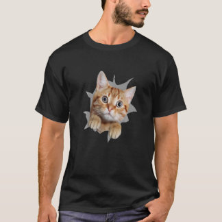 Camiseta Motivo de Gato Gato