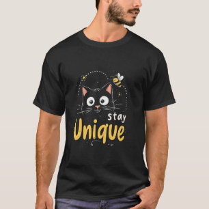 Camiseta motivo de gato Stay Unique