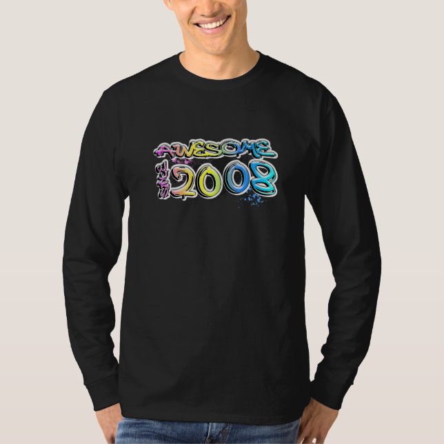 Camiseta Motivo de grafite incrível desde 2008 (Frente)