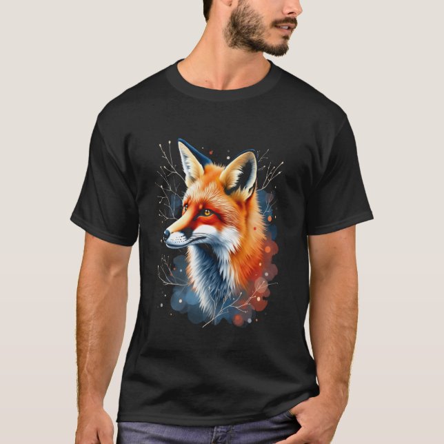Camiseta Motivo de raposa (Frente)