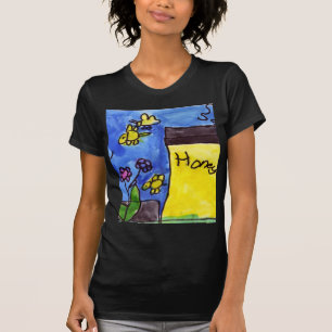 Camiseta Motivo do mel e das abelhas