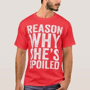 Camiseta Motivo mimado por que ela estragou o jogo